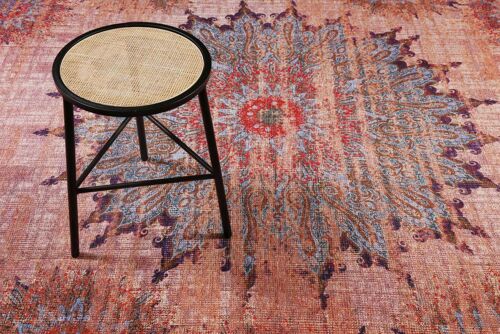 Tapis Plat Motif Oriental Vintage Multicolore 240x340