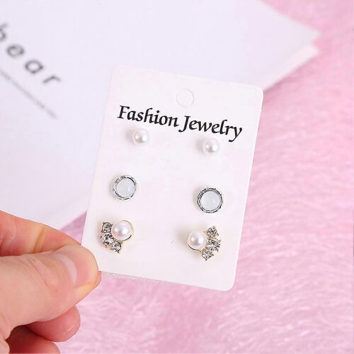 Boucles D'oreilles À Tige En Alliage D'argent Brillant De Style Classique Pour Cadeaux D'anniversaire De Mariage A