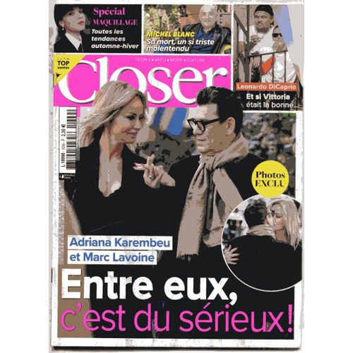 Closer - N°1009 : Adriana Karembeu Et Marc Lavoine - Entre Eux, C'Est Du Sérieux !