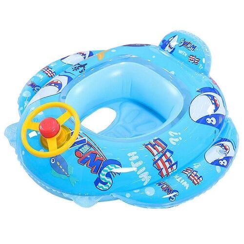 Bouée de piscine gonflable pour bébé avec siège de sécurité et volant, accessoire d'entraînement à la natation pour enfants de 1 à 6 ans, 2025