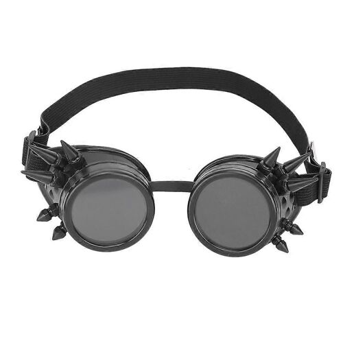 Lunettes De Cyclisme Uniques À Double Couche, Style Steampunk Industriel Vintage 2025abs, Coupe-Vent, Noires
