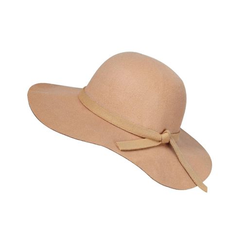 Chapeau Melon Vintage En Feutre À Larges Bords Pour Fille De 3 À 8 Ans - Camel