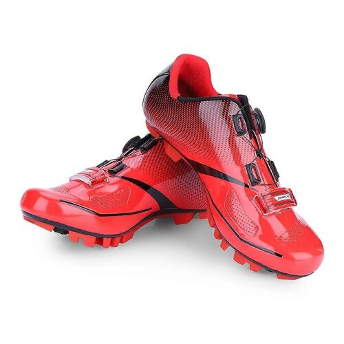 2025boodun 1 Paire De Chaussures De Cyclisme Respirantes Et Antidérapantes Pour Homme Et Adulte, Rouge, Pointure 39