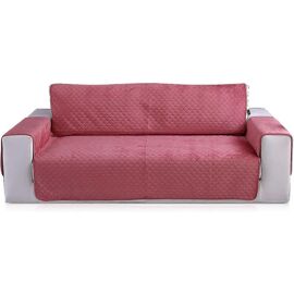 Housse de canapé antidérapante, protection pour canapé, fauteuil, protection pour canapé (rouge, 2 places)