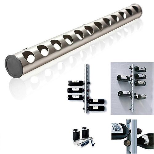 Casier À Vin Mural En Acier Inoxydable Au Design Créatif Pour 12 Et 8 Bouteilles