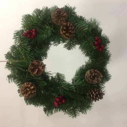 Décoration de Noël vert, rouge 35x35 h3 cm