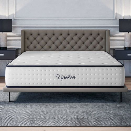 Matelas 150x190 cm - Épais 32 cm - Blue Latex, Mousse HR
