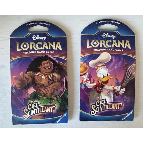 Lot De 2 Boosters Lorcana Ciel Scintillant