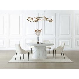 Table Extensible Effet Bois Blanc