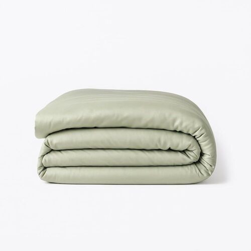 Housse De Couette Coton Bio & Lyocell Vert Céladon 200x200