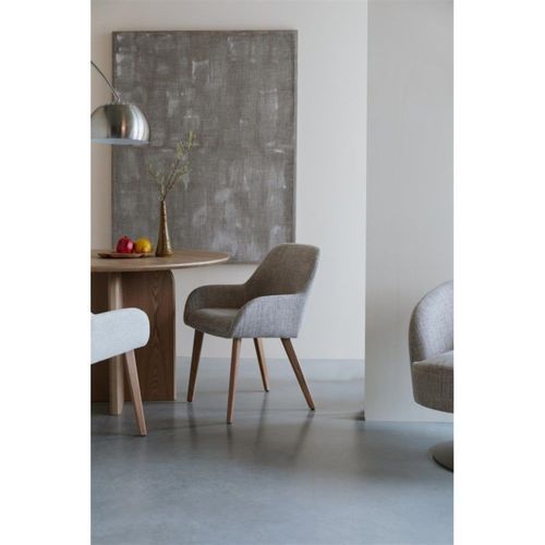 Chaise Design En Tissu Beige