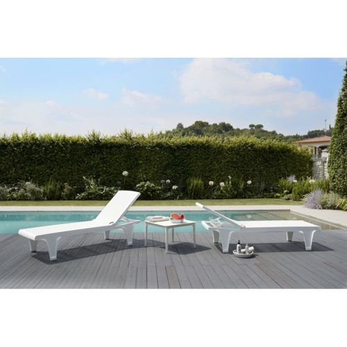 Bain De Soleil En Plastique Blanc