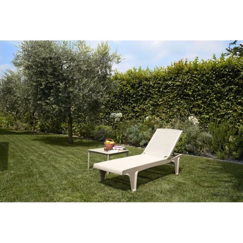 Bain De Soleil En Plastique Taupe