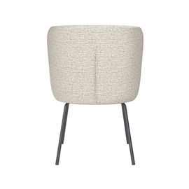 Chaise Design En Tissu Blanc