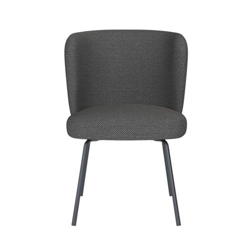 Chaise Design En Tissu Anthracite