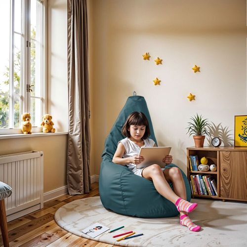 Pouf Poire Similicuir Indoor Glacier Happers Xl