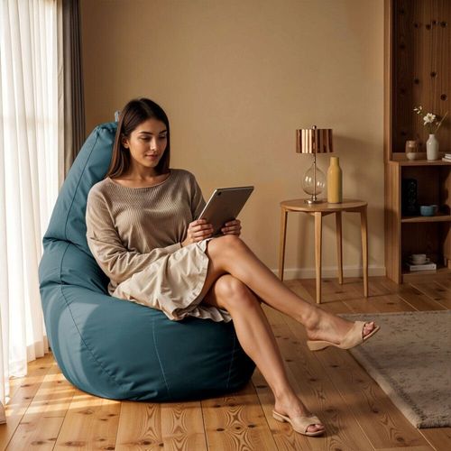 Pouf Poire Similicuir Indoor Glacier Happers Xxl