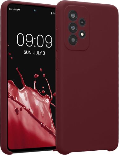 JGD-Housse Compatible avec Samsung Galaxy A52 / A52 5G / A52s 5G Coque - Housse de téléphone Protection Souple en TPU Silicone - Bordeaux Violet