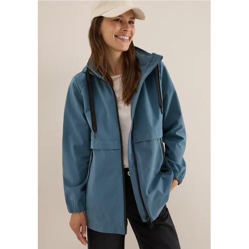 Cecil Femme Veste Trench Courte In Bleu, Gr: S
