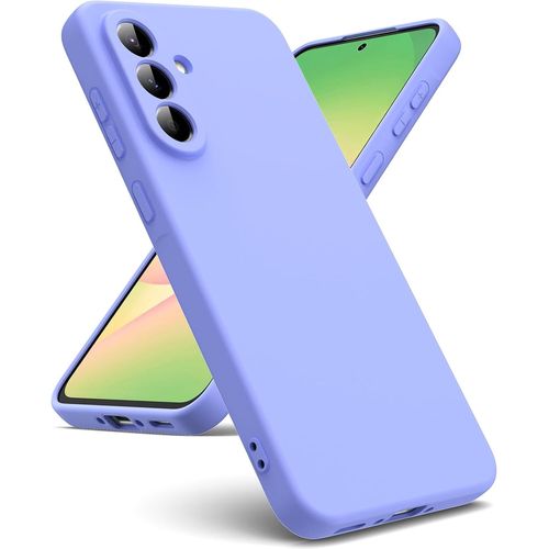 - Coque Compatible Avec Samsung Galaxy A56 5g, [Coque Silicone Liquide] [Intérieur Microfibre] Souple Étuis En Caoutchouc Housse Antichoc Protection Bumper Coque A56 5g - Violet
