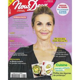 Nous Deux N°4058 07/04/2025 Barbara Schulz/ 50 Ans De Tf1/ Cuisine: Légumes De Printemps/ Marais Poitevin/ Gérer Ses Émotions Avec Le Yoga