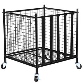 Chariot de Rangement-Duoku-pour Ballons de Sport à Roulettes-Cage de Basket-ball Verrouillable avec Sangles Élastiques