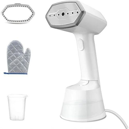 Défroisseur Vapeur - Blanc - 2000W - Réservoir 280ml - Cordon 1,8m - Temps de chauffe 15s