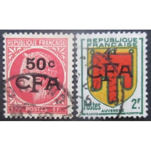 Reunion N°284 Et 287 Oblitérés