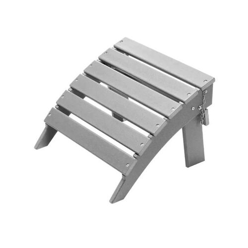Repose-Pieds Pliable Adirondack-Vevor-430x480x330 Mm-Pehd- Résistant Aux Intempéries Pour Chaise Adirondack-Gris