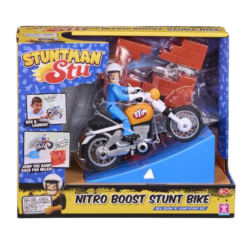 Stuntman Stu Nitro Boost Stunt Bike Drehzahl und Zoom