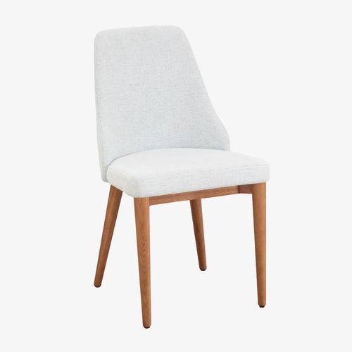 Lot De 2 Chaises De Salle À Manger Rembourrées Leiden Bois Naturel