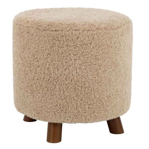Paris Prix - Pouf Design "Mouton" 40cm Beige
