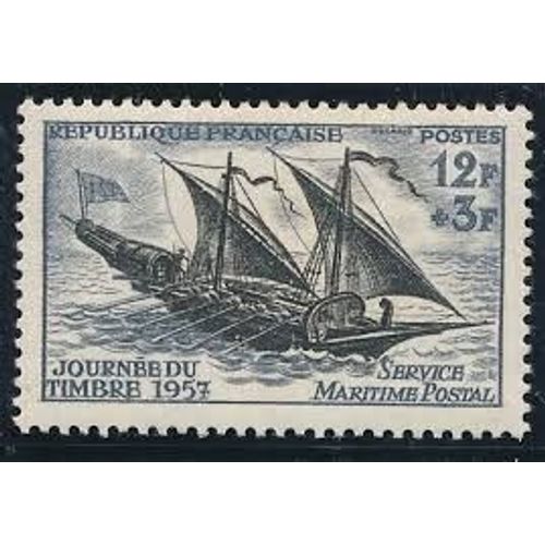 Journée Du Timbre : Felouque Année 1957 N° 1093 Yvert Et Tellier Luxe