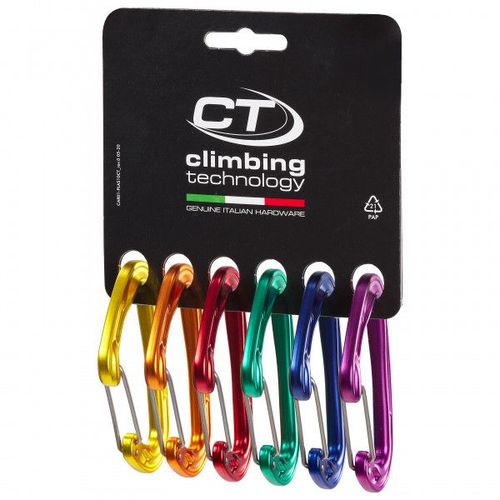 Climbing Technology - Fly-Weight Evo - Mousqueton De Progression Taille 6-Pack, Noir