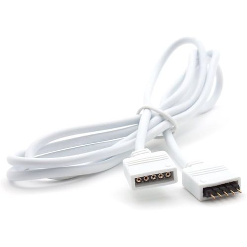 Rgbw Rallonge Plug & Play 5 M Câble De Raccordement Pour Bande Led Rvb 5 Broches (Pin) Rvb + W Blanc