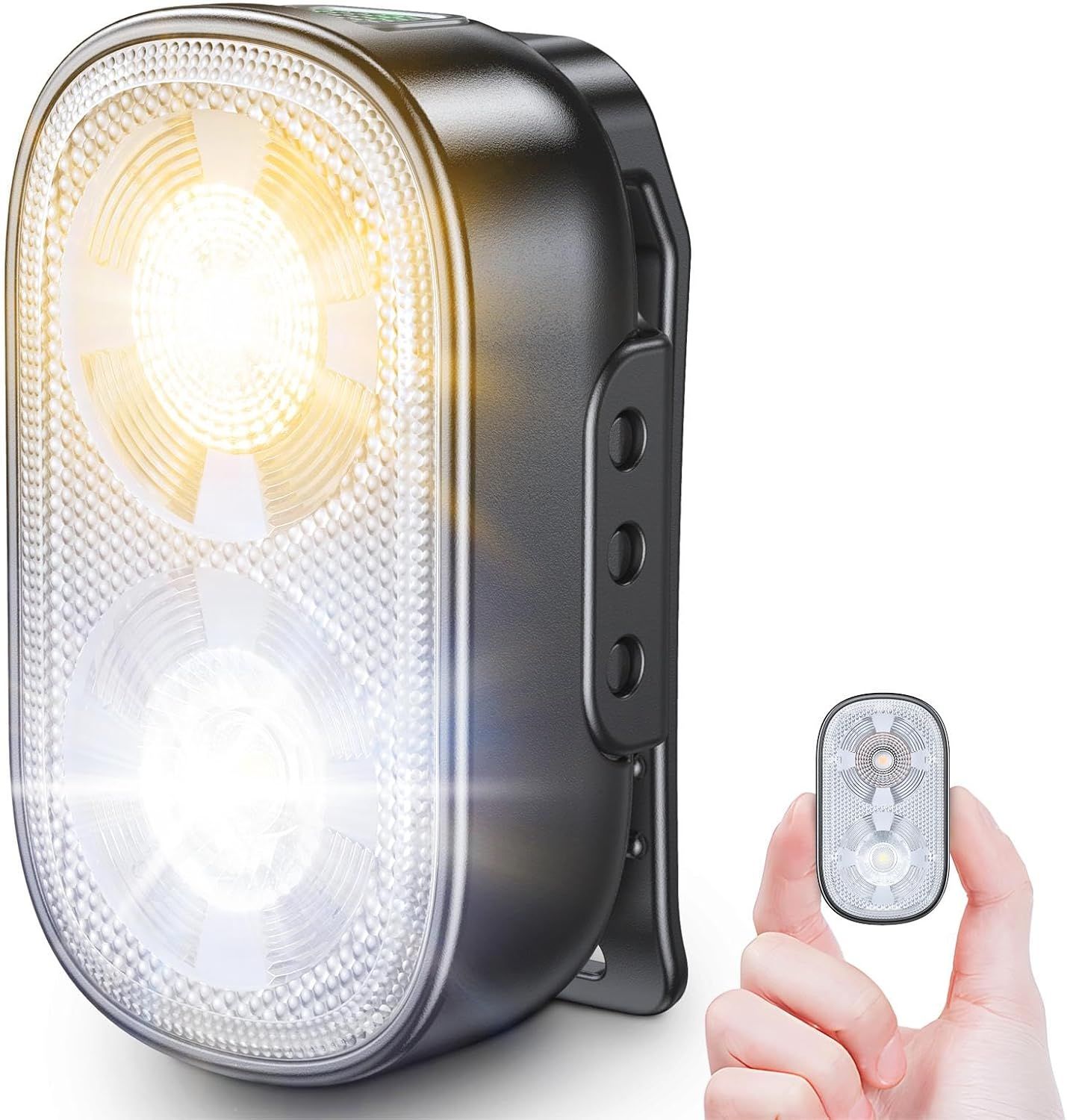 Projecteur LED Rechargeable USB Avec Télécommande - Spot Pivotant, 4 Niveaux De Luminosité, Pour Intérieur