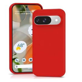 Coque Pour Google Pixel 10 / 10 Pro - Housse Etui Silicone Gel Fine + Film Ecran - Rouge