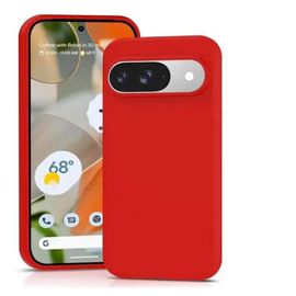 Coque Pour Google Pixel 10 / 10 Pro - Housse Etui Silicone Gel Fine + Verre Trempe - Rouge