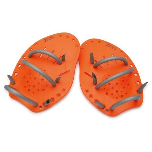 Zoggs - Matrix Hand Paddles - Brassards De Natation Taille M, Orange/Gris