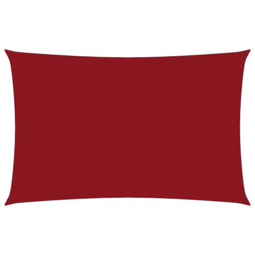 Voile Toile D'ombrage Parasol Tissu Oxford Rectangulaire 2 X 5 M Rouge Helloshop26 02_0009636