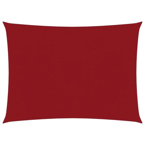 Voile Toile D'ombrage Parasol Tissu Oxford Rectangulaire 3,5 X 5 M Rouge Helloshop26 02_0009658
