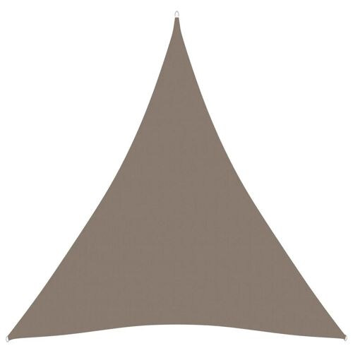 Voile Toile D'ombrage Parasol Tissu Oxford Triangulaire 4 X 4 X 4 M Taupe Helloshop26 02_0009870
