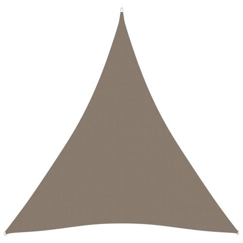 Voile Toile D'ombrage Parasol Tissu Oxford Triangulaire 4,5 X 4,5 X 4,5 M Taupe Helloshop26 02_0009861