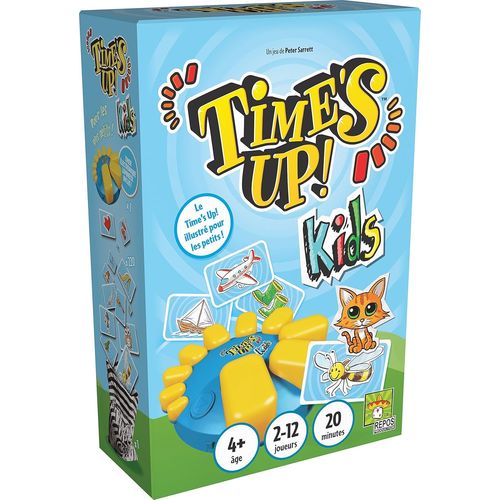 Kalanka-- Time's Up! Kids - Edition Pour Les Enfants Dès 4 Ans - Jeu De Société Rapide - Jeu De Cartes En Grand Format - Jeu D'ambiance 2 À 12 Joueurs - 20 Min - Version Française- Repos Production