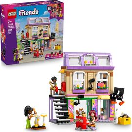 KALANKA-Friends Le Magasin de Musique et l¿Appartement - Jouet Animal pour Fille dès 7 Ans - 3 Mini-Poupées, 1 Figurine de Corgi & Instruments de Musique : Piano, Batterie & Accessoires - Cadeau 4265