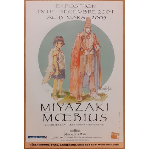 Affiche Exposition Miyazaki/Moebius (2004-2005) – Monnaie De Paris