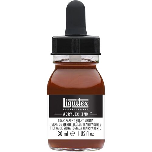 Encre Acrylique Flacon Avec Pipette 30 Ml Terre De Sienne Brul¿¿E Transparente