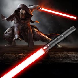 KALANKA-Sabre Laser, Sabre Laser pour Enfants RGB 15 Couleurs, Epées Laser Rechargeable avec Effets sonores FX, Jouet pour Enfants, Halloween, Jeu de rôle Guerrier Galactique(60CM 1PC)