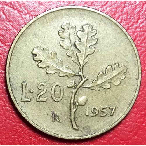 20 Lire - 1957 - Italie