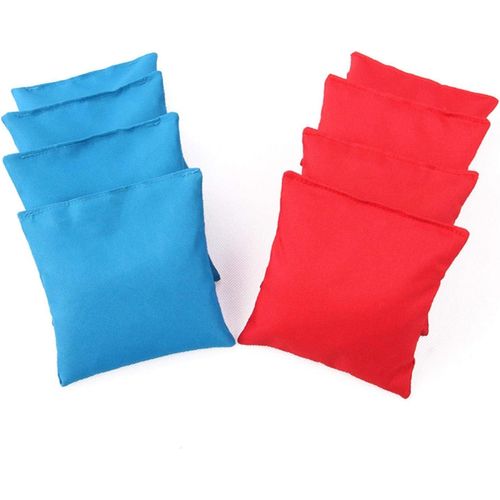 Kalanka-Cornhole Bean Bag Lot De 8 Sacs De Cornhole Rouges Et 4 Sacs Bleus, Sac De Corn Rempli De Cornhole Pour Entraînement En Plein Air